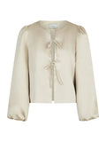 Daliska Dull Satin Blouse - Sand