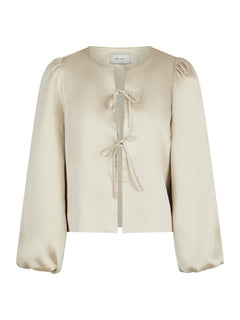 Daliska Dull Satin Blouse - Sand