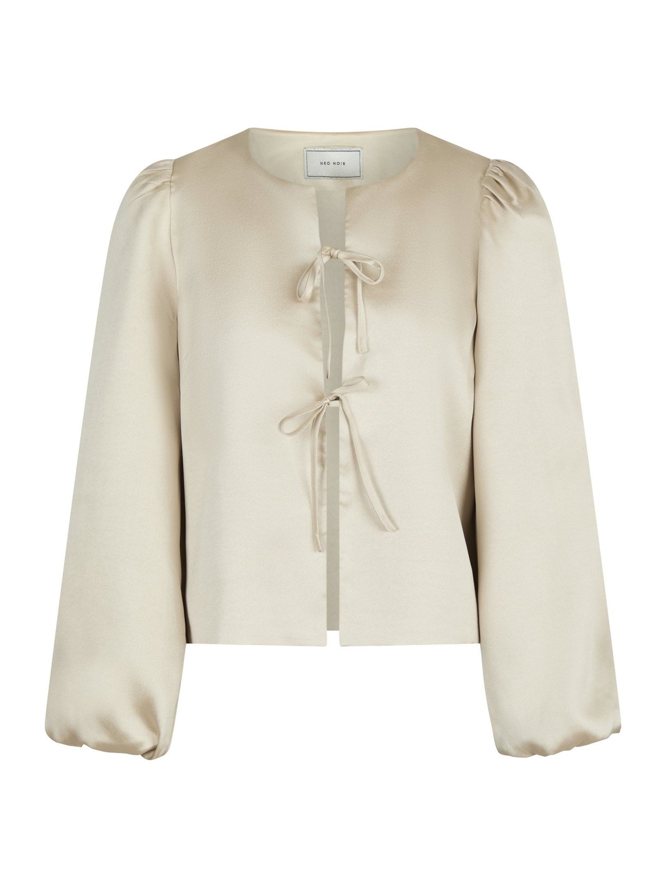 Daliska Dull Satin Blouse - Sand