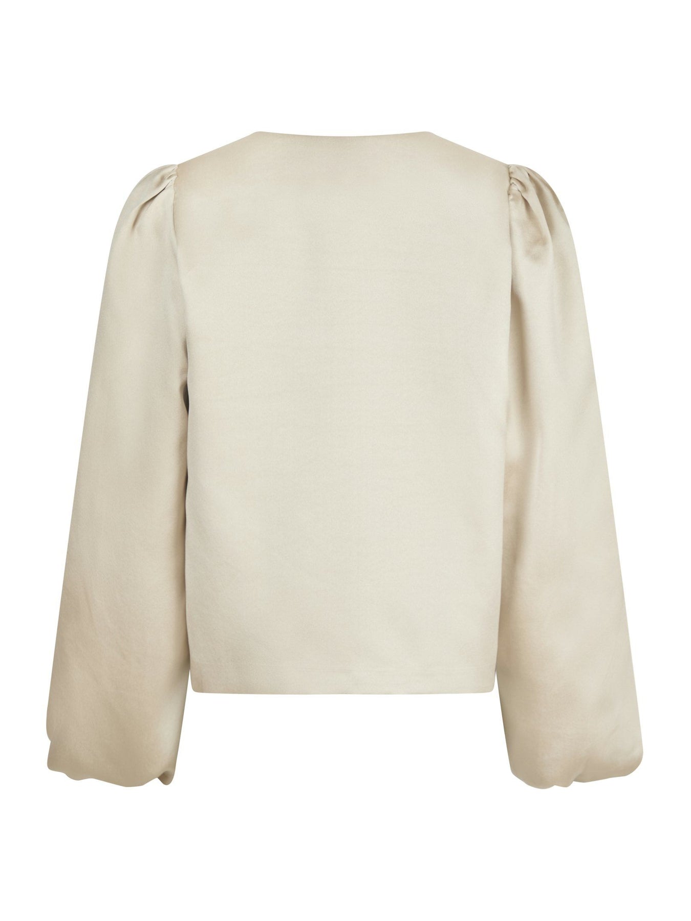 Daliska Dull Satin Blouse - Sand