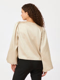 Daliska Dull Satin Blouse - Sand