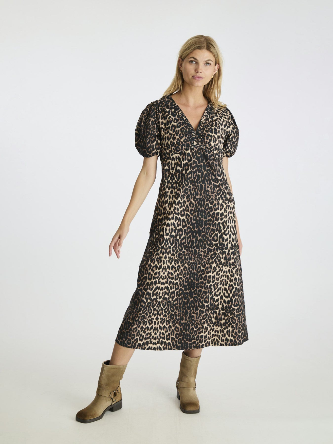 Illana Leo Dress - Leopard