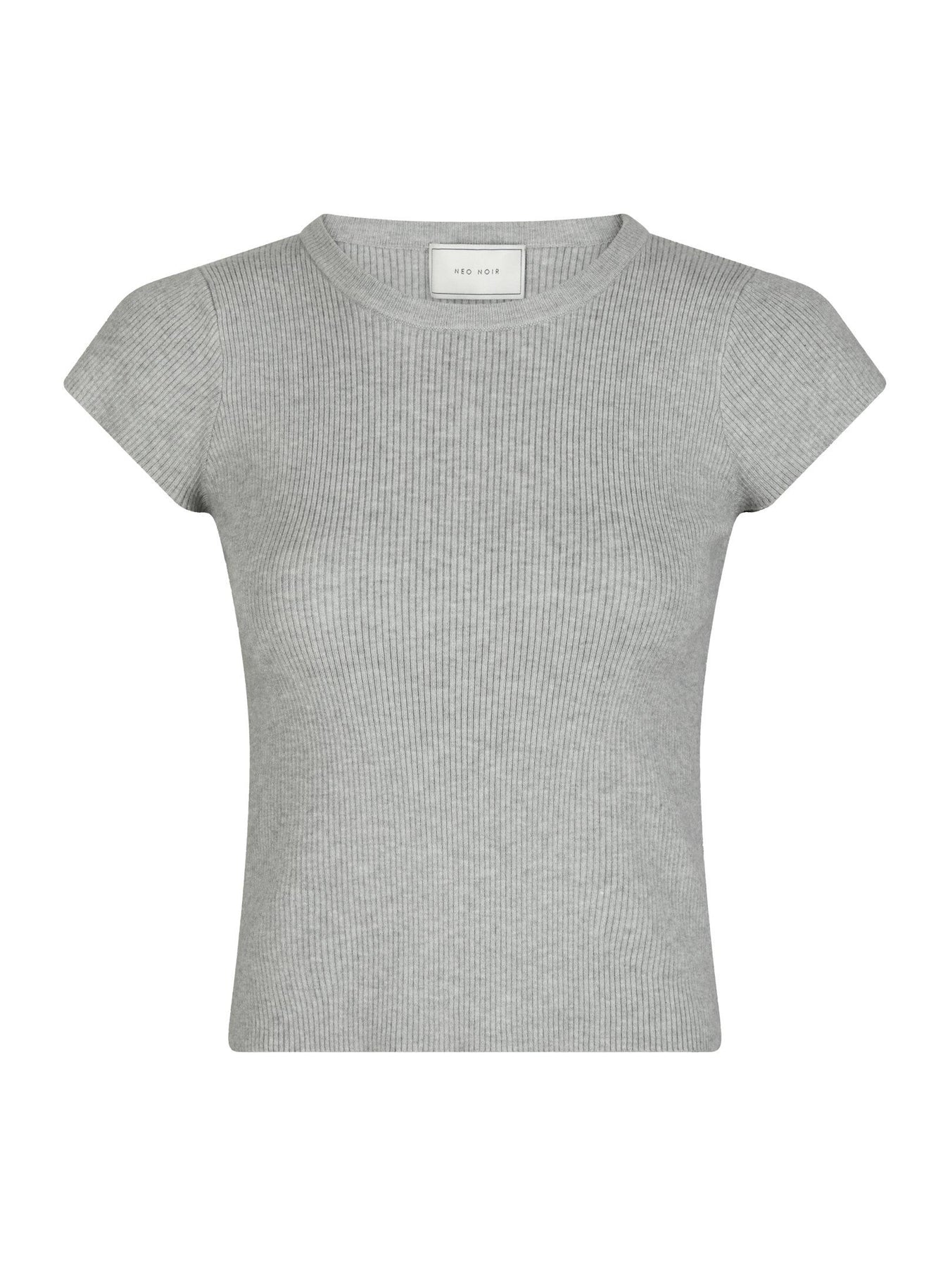 Tirra Knit Tee - Ljusgrå