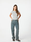Tirra Knit Tee - Ljusgrå
