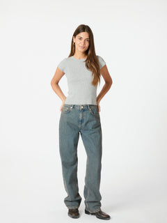 Tirra Knit Tee - Light Grey