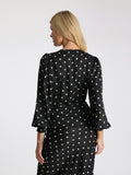 Merry Retro Dot Blouse - Black