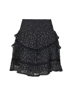 Donna Mini Rose Skirt - Black