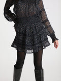 Donna Mini Rose Skirt - Black