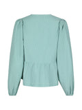 Esmée Small Stripe Blouse - Green