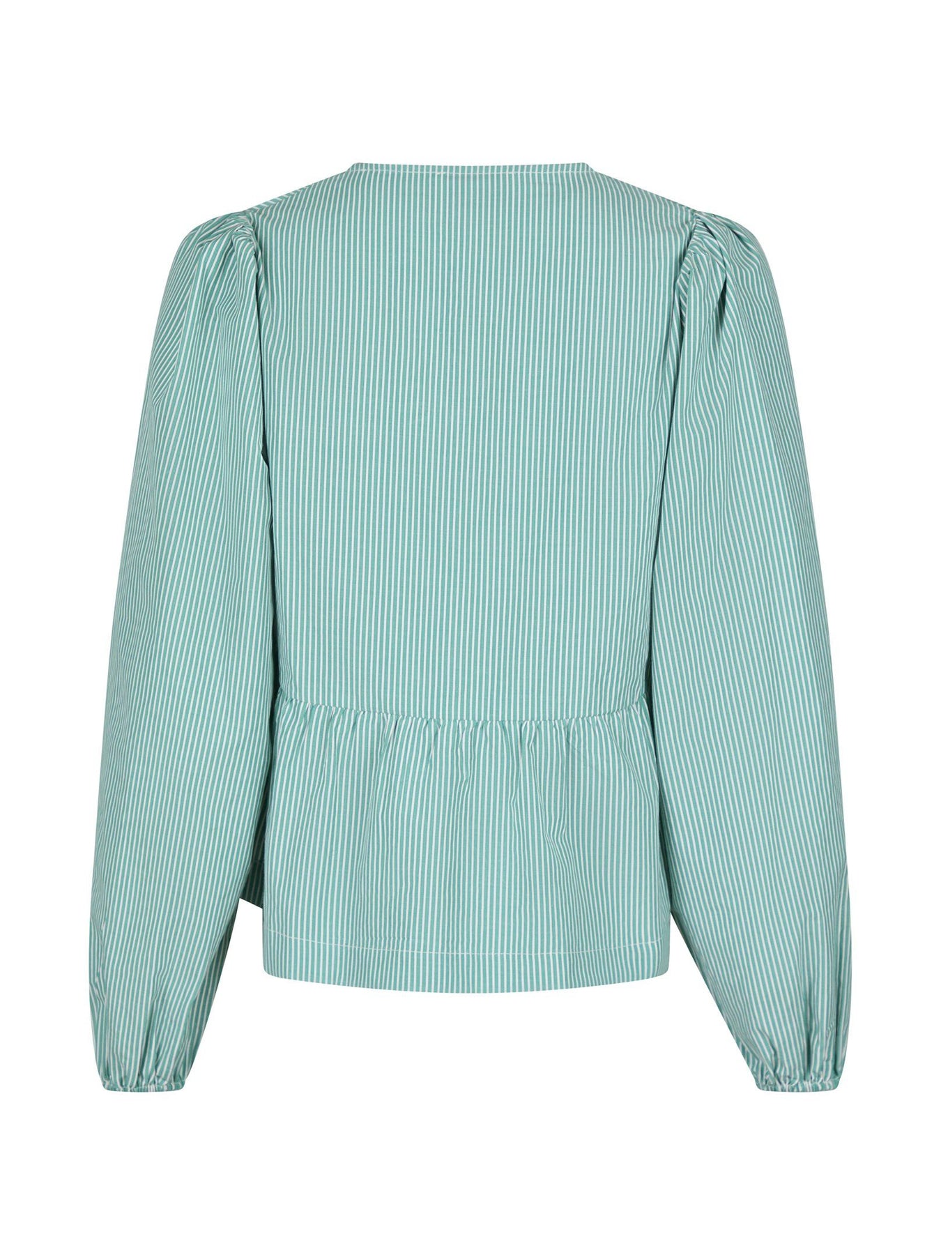 Esmée Small Stripe Blouse - Green