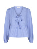 Esmée Stripe Blouse - Blue
