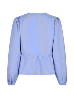Esmée Stripe Blouse - Blue