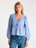 Esmée Stripe Blouse - Blue