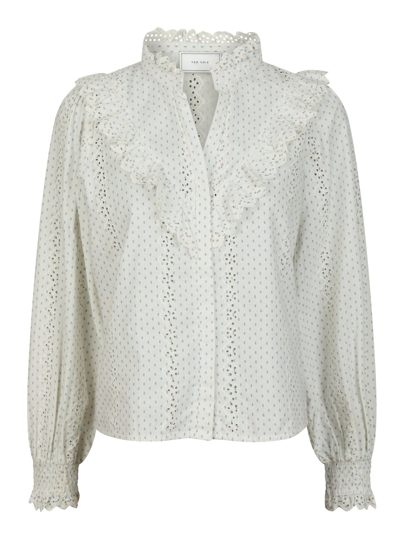Degas Embroidery Blouse - Off White