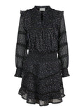 Harmoni Mini Rose Dress - Black