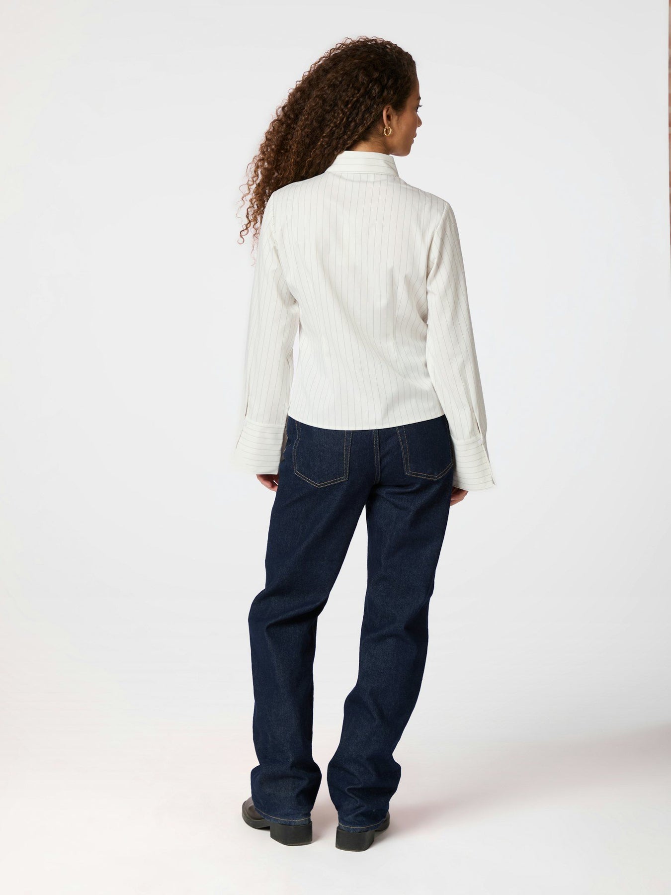 Rosa Pinstripe Shirt - Vit
