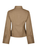 Rosa Pinstripe Shirt - Dark Sand
