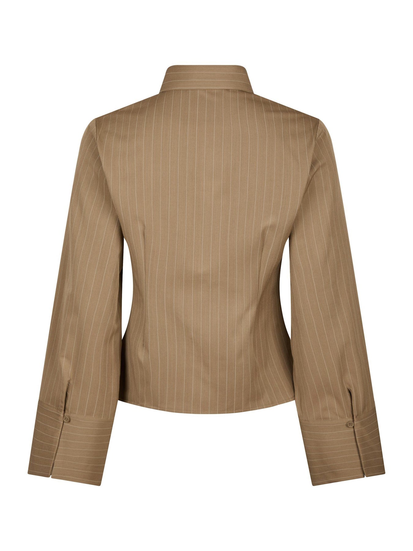 Rosa Pinstripe Shirt - Dark Sand