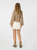 Rosa Pinstripe Shirt - Dark Sand