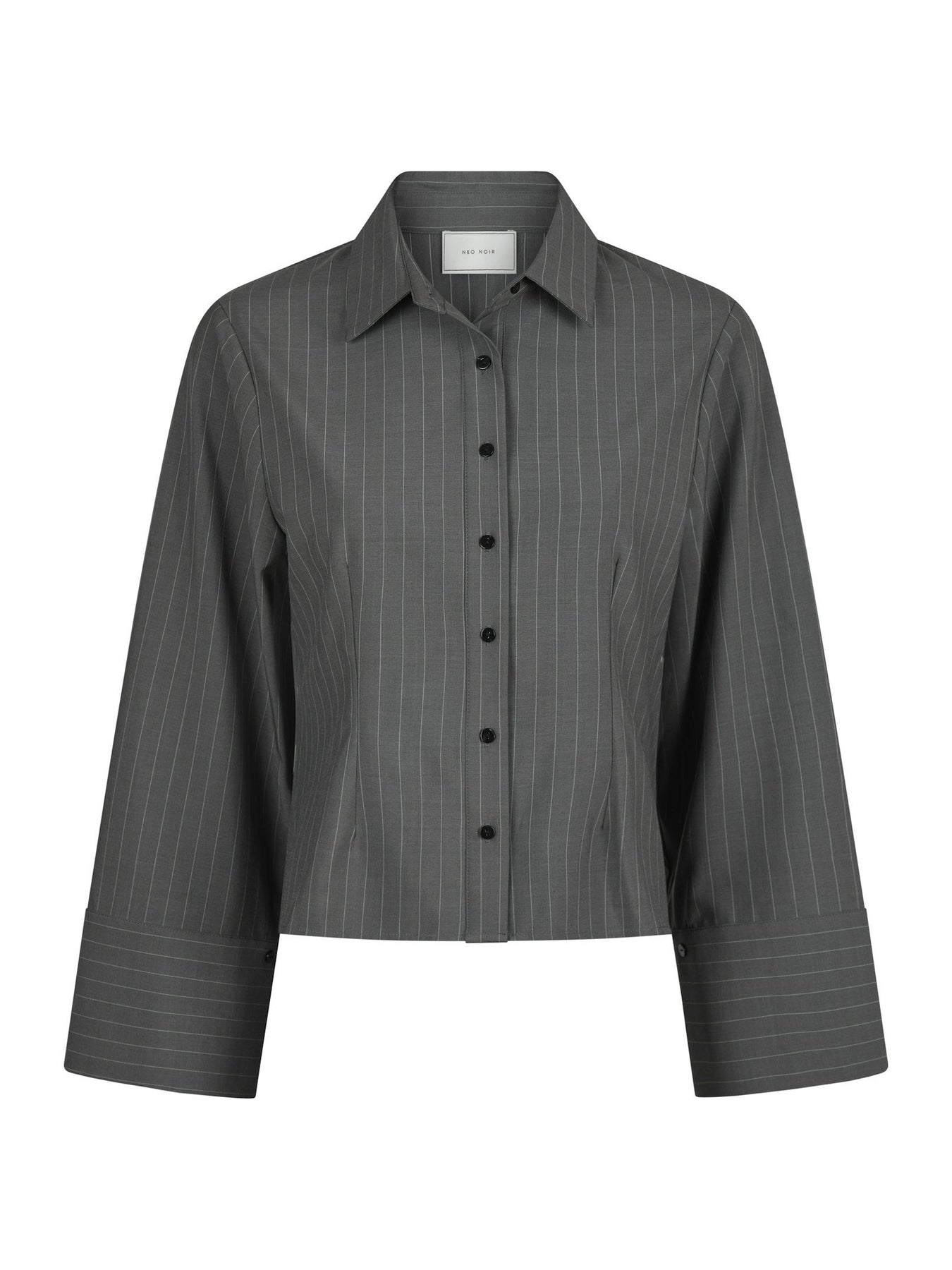 Rosa Pinstripe Skjorta - Grå