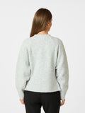 Lilly Pearl Knit Cardigan - Light Grey Melange