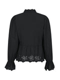 Matsi Embroidery Blouse - Black