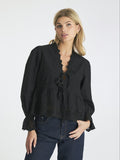 Matsi Embroidery Blouse - Black