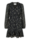 Bethie Flower Branch Dress - Black