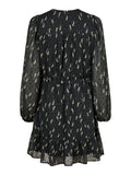 Bethie Flower Branch Dress - Black