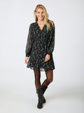 Bethie Flower Branch Dress - Black