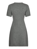 Elise Knit Dress - Dark Grey Melange