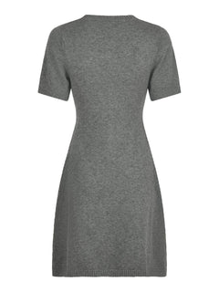 Elise Knit Dress - Dark Grey Melange