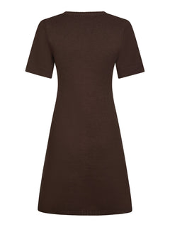 Elise Knit Dress - Brown