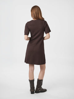 Elise Knit Dress - Brown