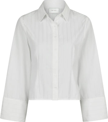 Rosa Solid Shirt - White
