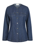 Annie Denim Blouse - Dark Blue