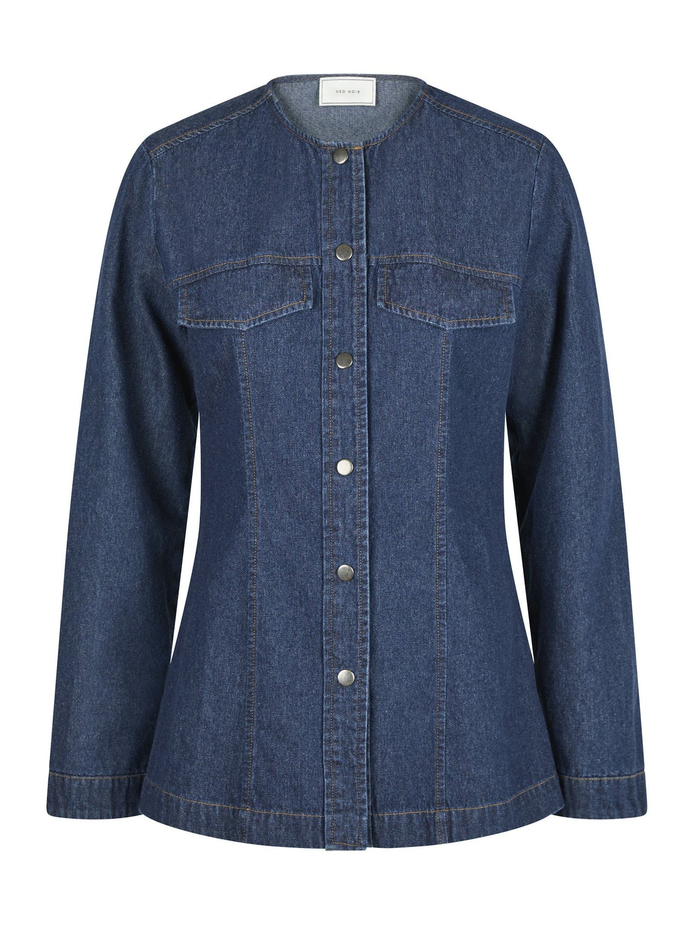 Annie Denim Blouse - Dark Blue