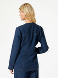 Annie Denim Blouse - Dark Blue