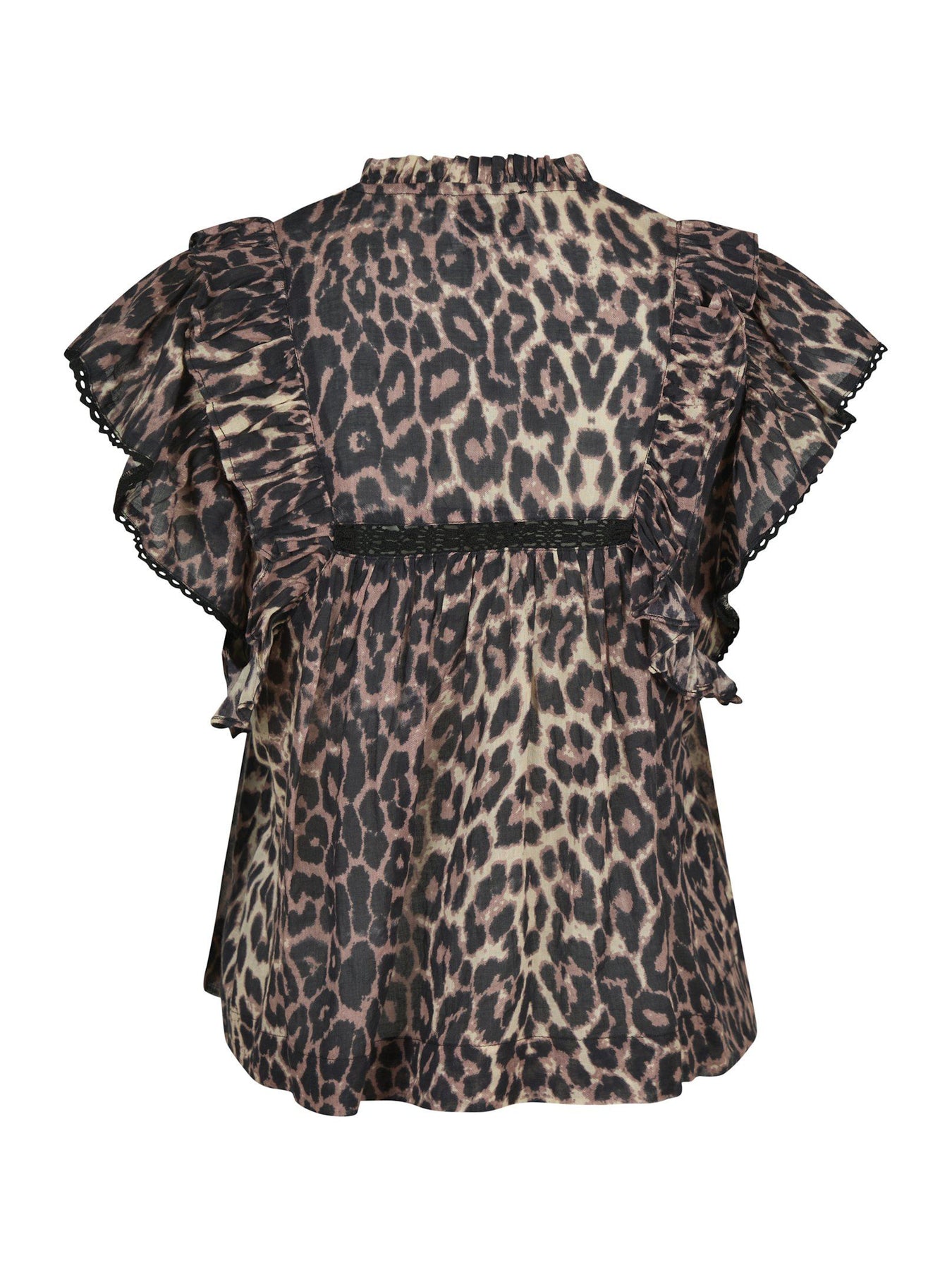 Jayla Leo Voile Top - Leopard