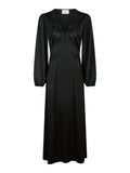 Coco Soft Satin Dress - Black