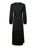 Coco Soft Satin Dress - Black
