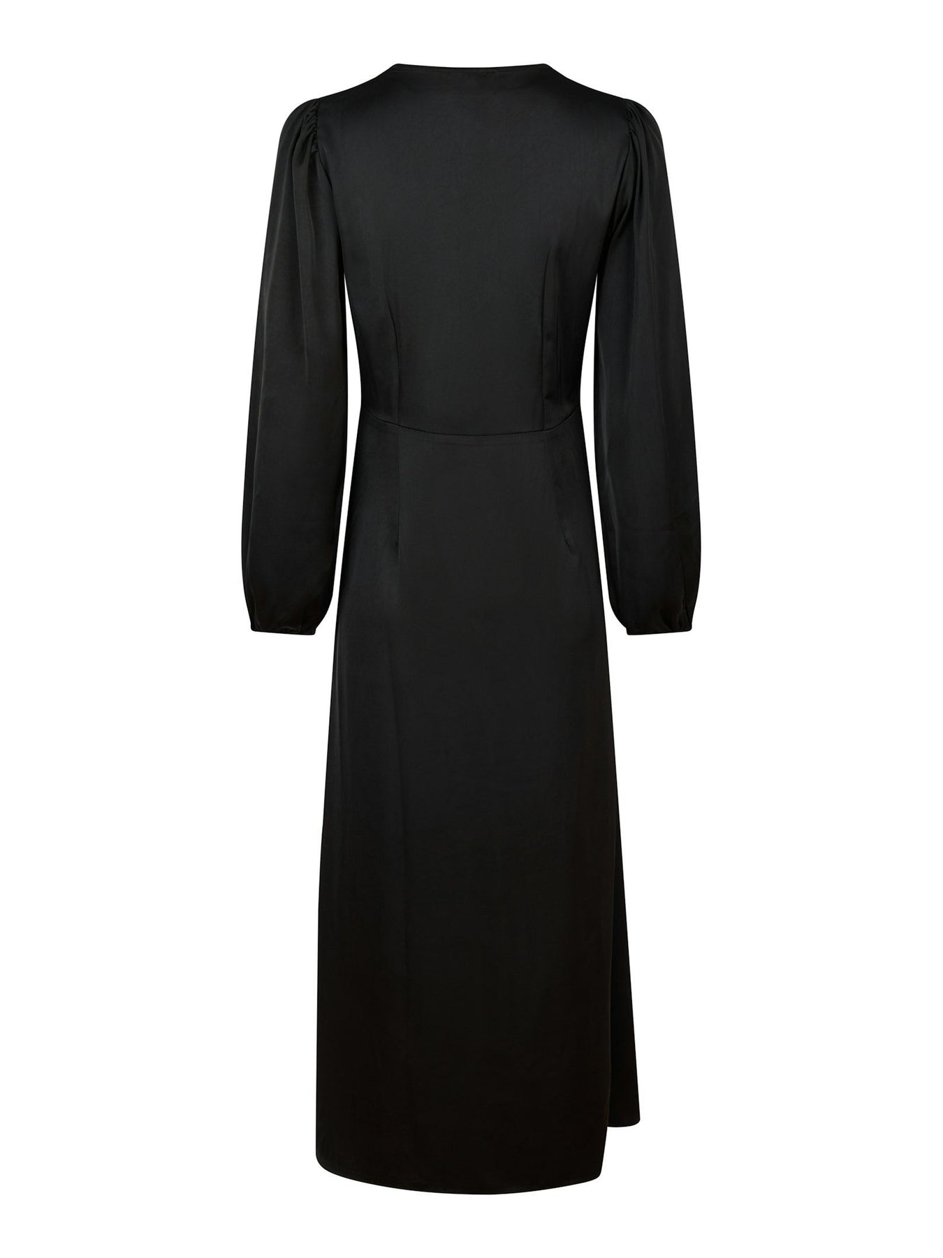 Coco Soft Satin Dress - Black
