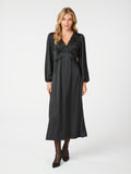 Coco Soft Satin Dress - Black
