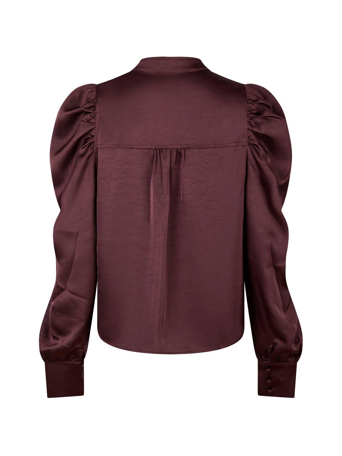 Rosslyn Heavy Sateen Blouse - Vinröd