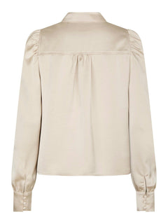 Rosslyn Heavy Sateen Blouse - Champagne