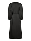Isobel Heavy Sateen Dress - Black