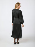Isobel Heavy Sateen Dress - Black