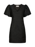 Sika Brocade Dress - Black