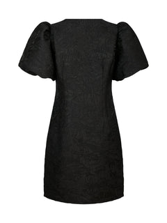 Sika Brocade Dress - Black