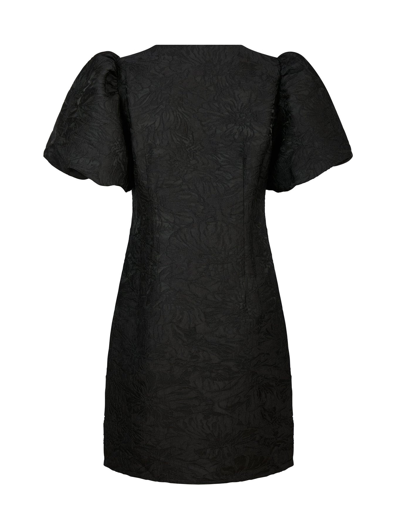 Sika Brocade Dress - Black